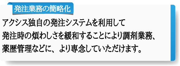 発注業務の簡略化